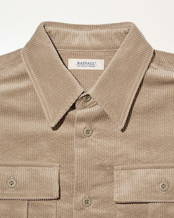 RADIALL ラディアル BRICKS - REGULAR COLLARED UTILITY SHIRT L/S