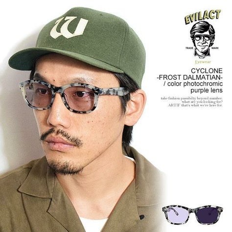 EVILACT EYEWEAR イーブルアクト アイウェア CYCLONE -FROST DALMATIAN 