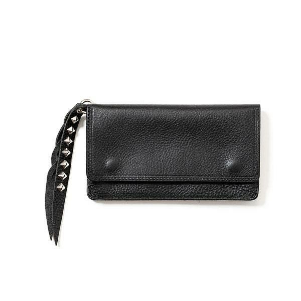 CALEE キャリー PLANE LEATHER LONG WALLET -STUDS CHARM- CL-25AW018LE