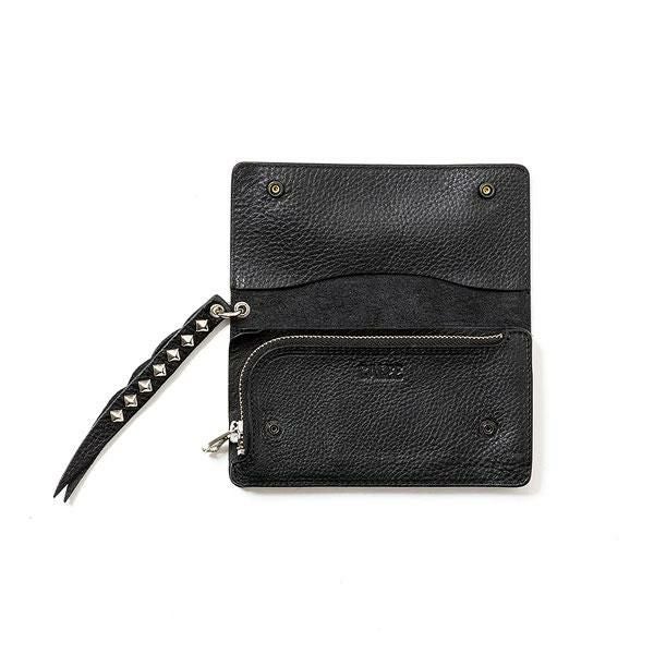 CALEE キャリー PLANE LEATHER LONG WALLET -STUDS CHARM- CL-25AW018LE