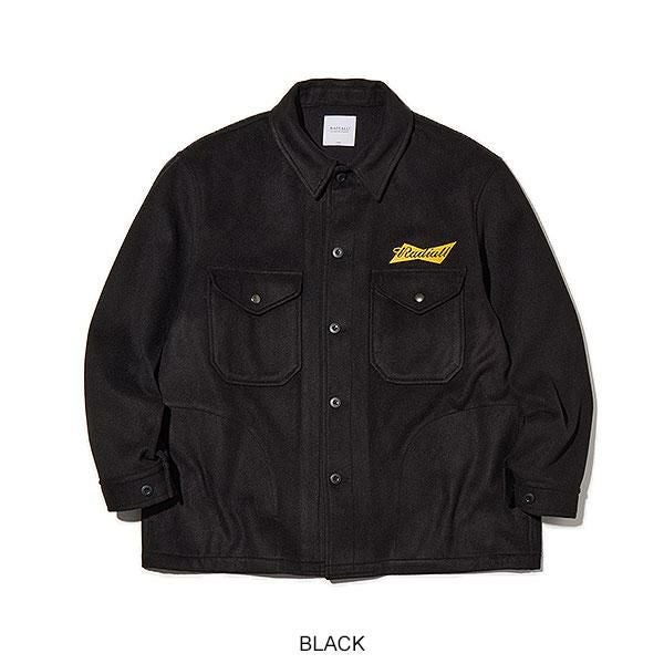 [サイズL]25AW新品未使用RADIALL ラディアル メルトンCPOシャツ RADIALL ラディアル BOWTIE - CPO SHIRT L/S
