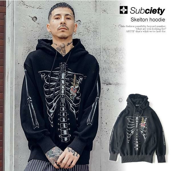 サルセーション　フーディー SUBCIETY サブサエティ Skelton hoodie