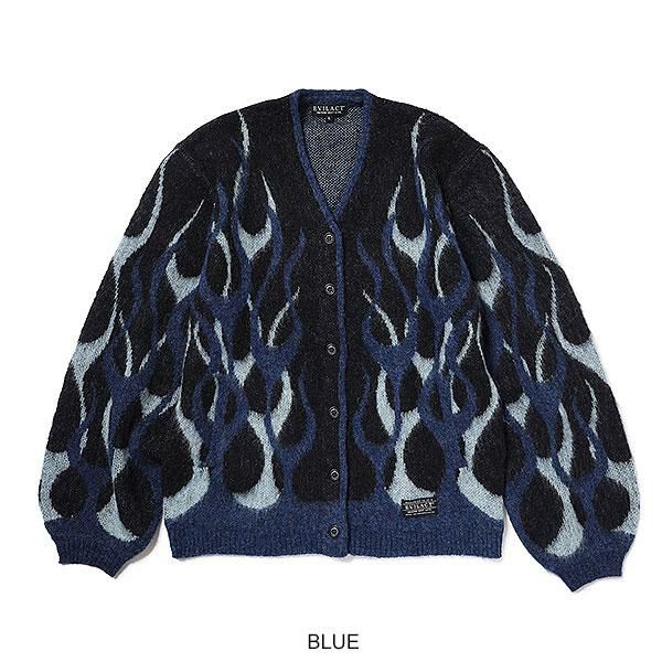 EVILACT イーブルアクト FLAMES MOHAIR CARDIGAN