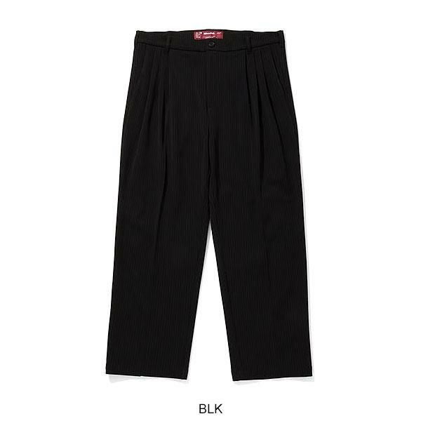 HIDE AND SEEK ハイドアンドシーク Striped Tuck Slacks (Heavy25aw)