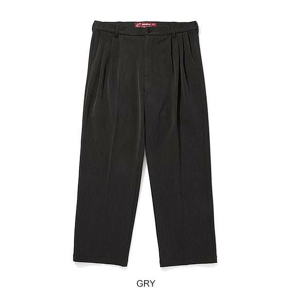 HIDE AND SEEK ハイドアンドシーク Striped Tuck Slacks (Heavy25aw)