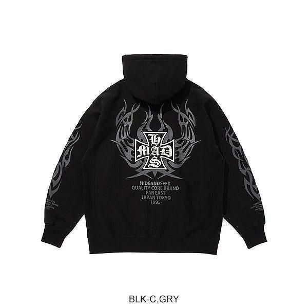 HIDE AND SEEK ハイドアンドシーク MAD Hooded Sweat Shirt