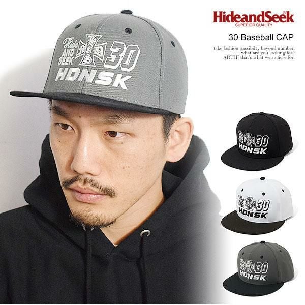 HIDE AND SEEK ハイドアンドシーク 30 Baseball CAP