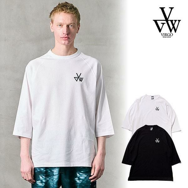 VIRGOwearworks ヴァルゴウェアワークス 3/4 SLEEVE APPLIQUE TEE