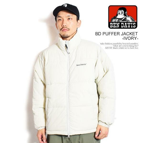 BEN DAVIS ベンデイビス BD PUFFER JACKET -IVORY-