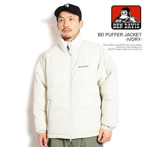 BEN DAVIS ベンデイビス BD PUFFER JACKET -IVORY-