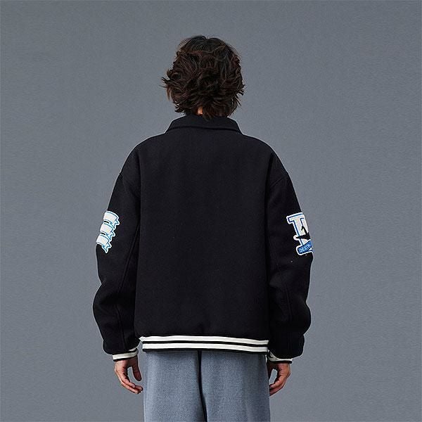 リベレイダース LR バーシティジャケット ブルー L Liberaiders リベレイダース LR VARSITY JACKET | ARTIF [ストリート