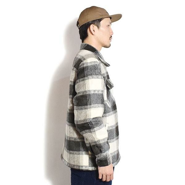 BIG MIKE ビッグマイク OMBRE ZIP QULLTED LINING JACKET -BLK×OFF-