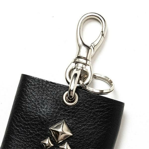 CALEE キャリー STUDS LEATHER KEY CASE CL-25AW025LE