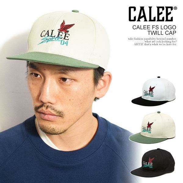 CALEE キャリー CALEE FS LOGO TWILL CAP