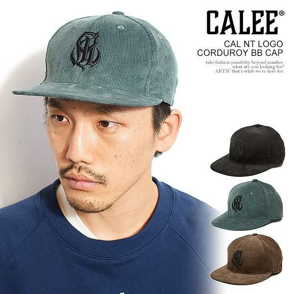CALEE キャリー CAL NT LOGO CORDUROY BB CAP