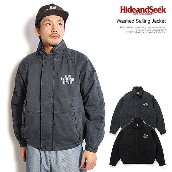 HIDE AND SEEK ハイドアンドシーク Washed Sailing Jacket