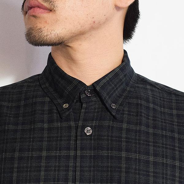 HIDE AND SEEK ハイドアンドシーク Check B.D. L/S Shirt