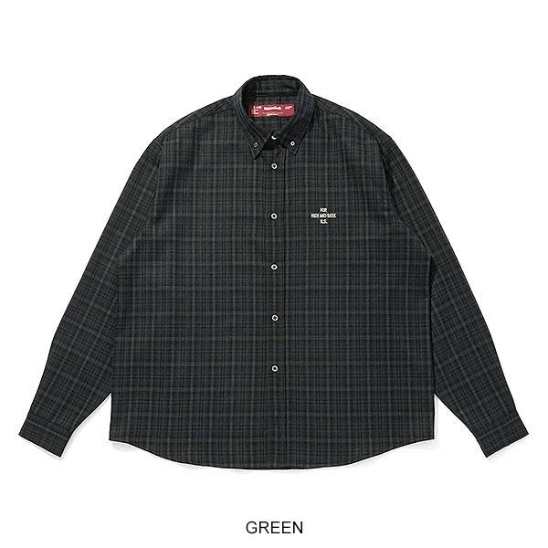 HIDE AND SEEK ハイドアンドシーク Check B.D. L/S Shirt