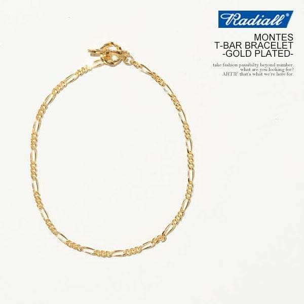 RADIALL ラディアル MONTES - T-BAR BRACELET -GOLD PLATED-