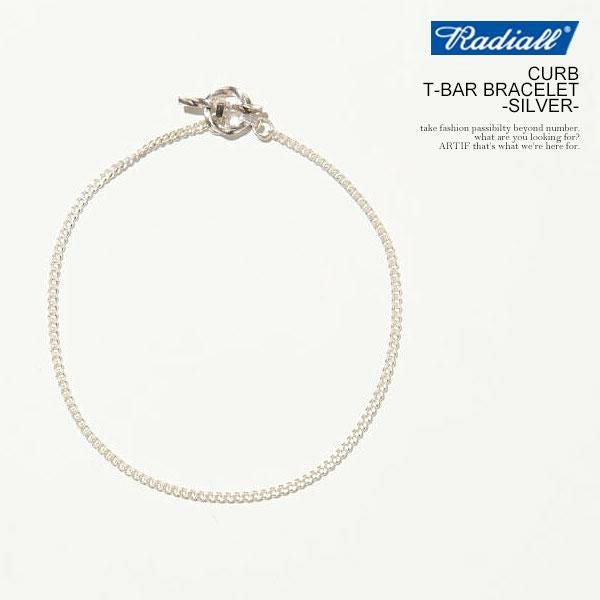 RADIALL ラディアル CURB - T-BAR BRACELET -SILVER-