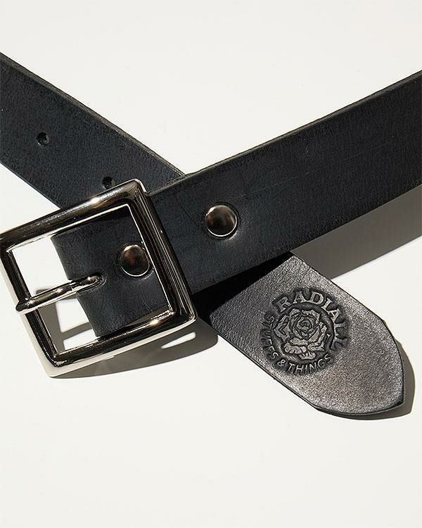 RADIALLラディアル ベルト　ブラック シートベルト　ズボンベルト RADIALL ラディアル RHODES - LEATHER BELT
