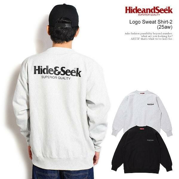 HIDE AND SEEK ハイドアンドシーク Logo Sweat Shirt-2(25aw)