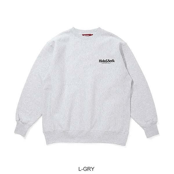 HIDE AND SEEK ハイドアンドシーク Logo Sweat Shirt-2(25aw)