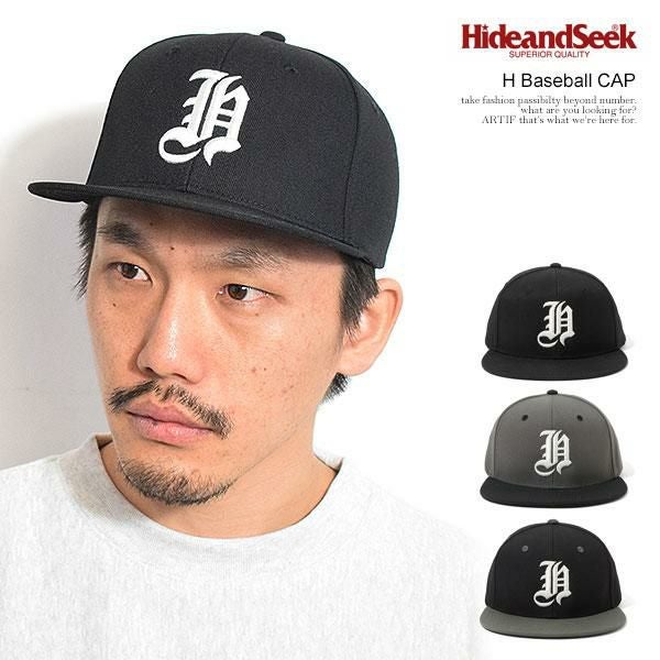 HIDE AND SEEK ハイドアンドシーク H Baseball CAP