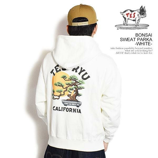 The Endless Summer エンドレスサマー TES BONSAI SWEAT PARKA -WHITE-