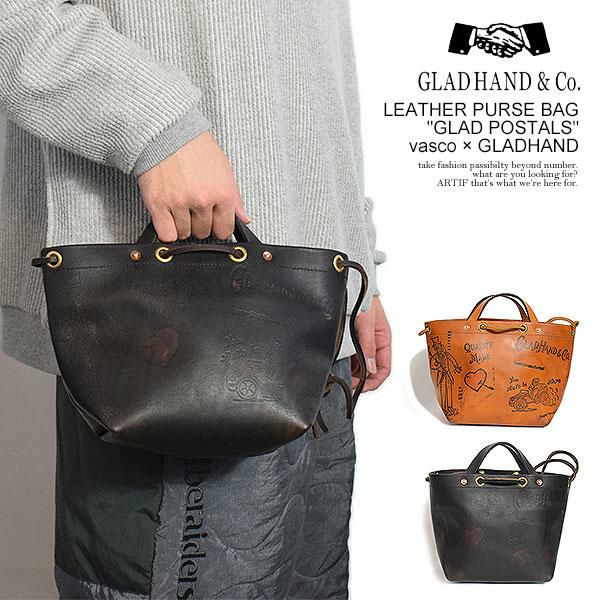 GLAD HAND グラッドハンド LEATHER PURSE BAG 