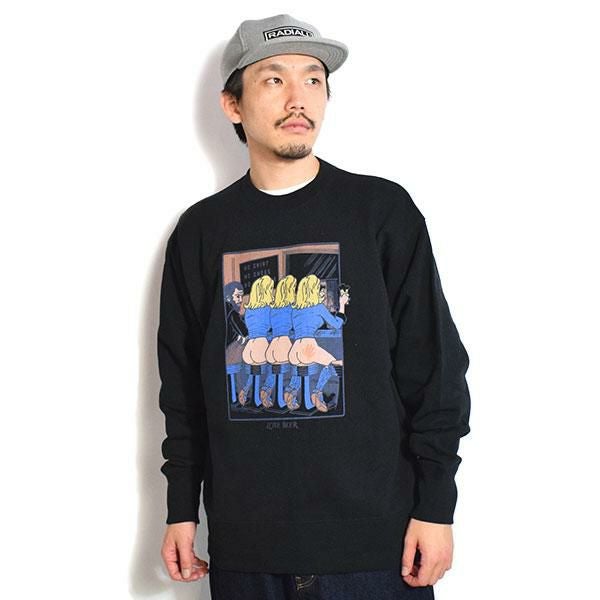 RADIALL ラディアル LOVE BEER - CREW NECK SWEATSHIRT L/S