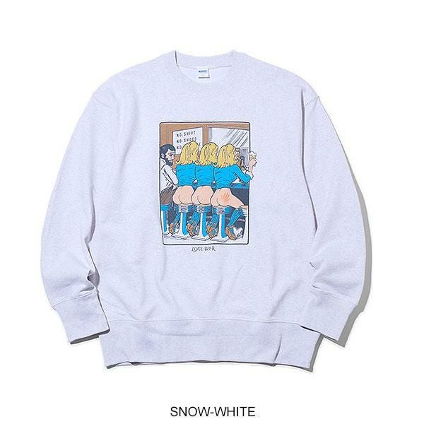 RADIALL ラディアル LOVE BEER - CREW NECK SWEATSHIRT L/S