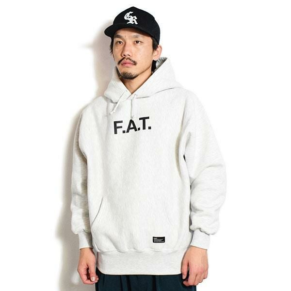 F.A.T. 刺繍ロゴ オフホワイト スウェット　XLサイズ FAT エフエーティー SIGOODY