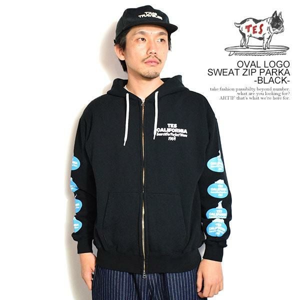 The Endless Summer エンドレスサマー TES OVAL LOGO SWEAT ZIP PARKA