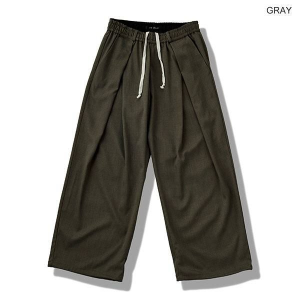 NO ID. BLACK ノーアイディー 2WAYクロスタックイージーワイドトラウザーズ