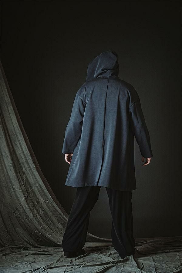 NO ID. BLACK ノーアイディー チェンジングフーデッドコート