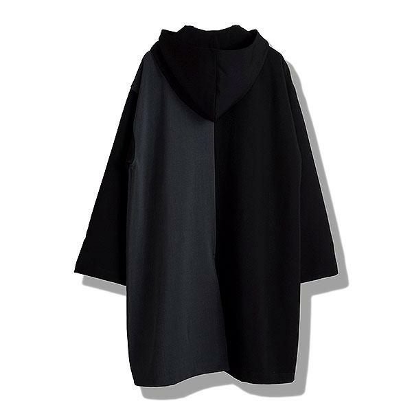 NO ID. BLACK ノーアイディー チェンジングフーデッドコート