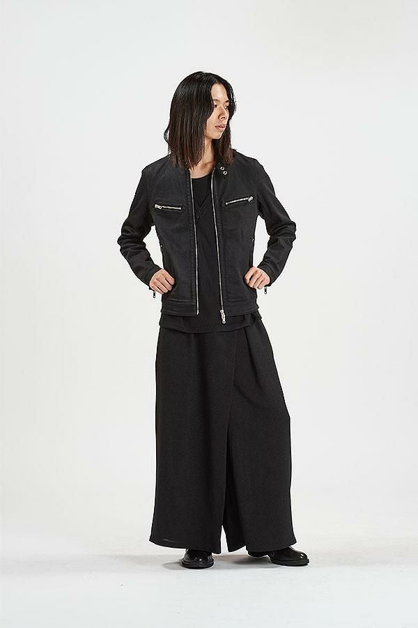 NO ID. ノーアイディー コーティングシングルライダースJKT