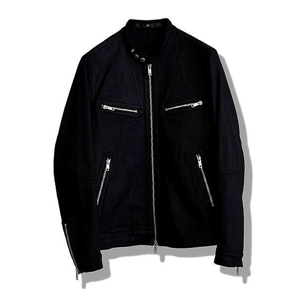 ジャケット・アウター NO ID. LEATHER MOTORCYCLE JKT size1 NO ID. ノーアイディー コーティングシングルライダースJKT