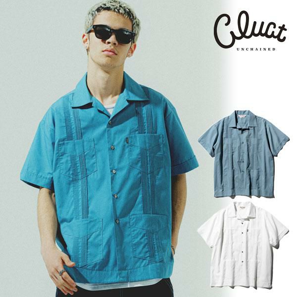 CLUCT クラクト デニムシャツ インディゴ 濃紺 胸ポケット ワッペン sizeM 超美品 CLUCT（シャツ）のフリマアイテム一覧