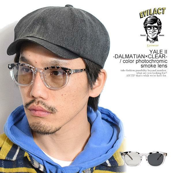 EVILACT EYEWEAR イーブルアクト アイウェア YALE II -DALMATIAN×CLEAR