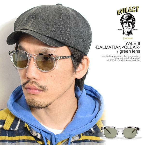 EVILACT EYEWEAR イーブルアクト アイウェア YALE II -DALMATIAN×CLEAR