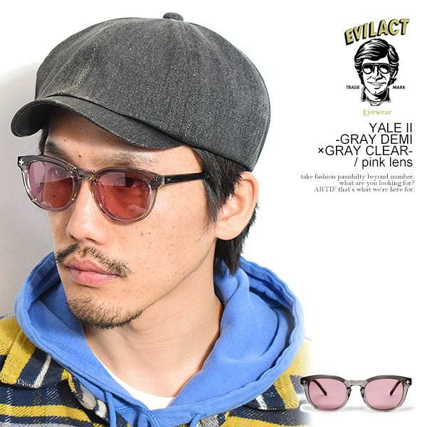 EVILACT EYEWEAR イーブルアクト アイウェア YALE II -GRAY DEMI×GRAY