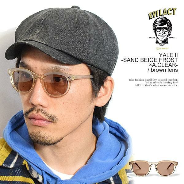 EVILACT EYEWEAR イーブルアクト アイウェア YALE II -SAND BEIGE 