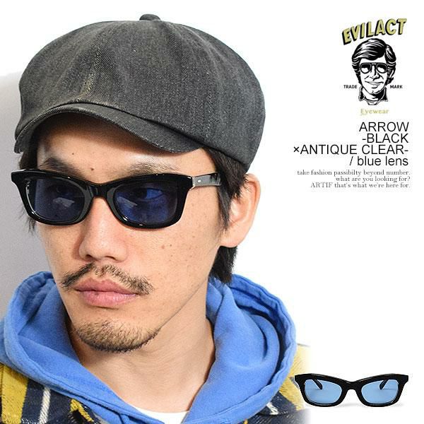 EVILACT EYEWEAR イーブルアクト アイウェア ARROW -BLACK×ANTIQUE