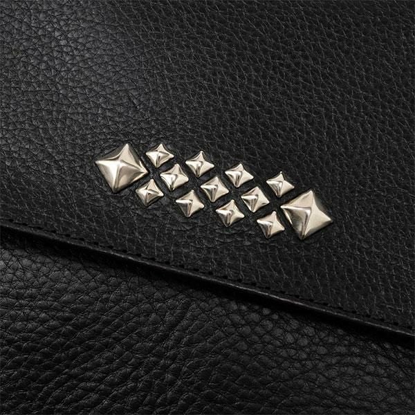 CALEE キャリー STUDS LEATHER SHOULDER POUCH BAG