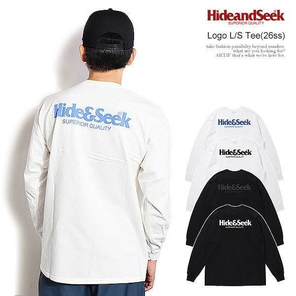 HIDEANDSEEK ハイドアンドシーク Logo L/S Tee(26ss)