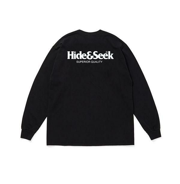 Hide&Seek ロゴ L/S Tee (ブラック)2026 HIDEANDSEEK ハイドアンドシーク Logo L/S Tee(26ss)
