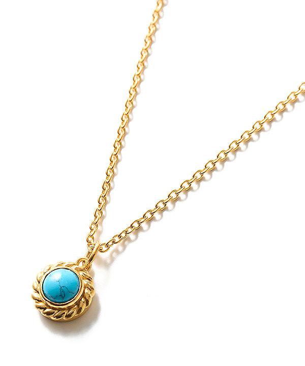 CRIMIE クライミー STONE SILVER NECKLACE 24KPD
