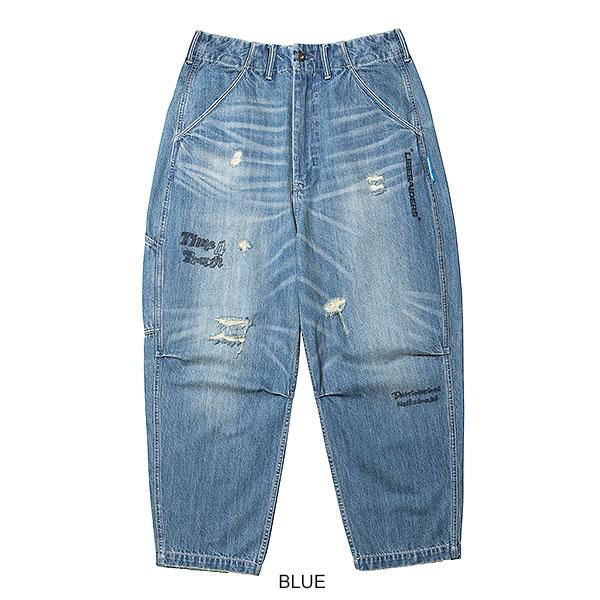 Liberaiders リベレイダース DAMAGED DENIM SARROUEL PANTS | ARTIF